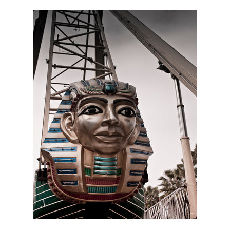 Creepy Carnival King Tut Swing Ride Photo: Gothic Series, Velvet Finish Print