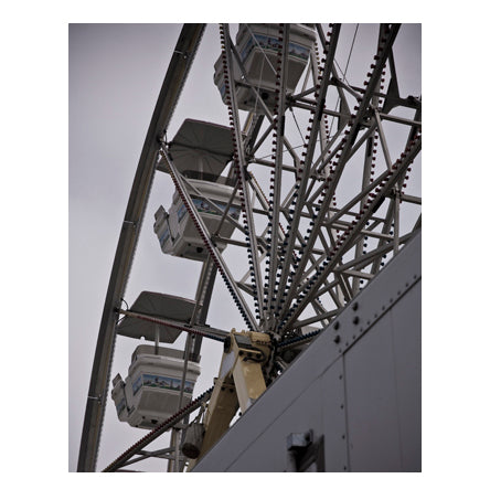 Ferris Wheel Architecture Photograph: Gothic Carnival Fine Art Print
