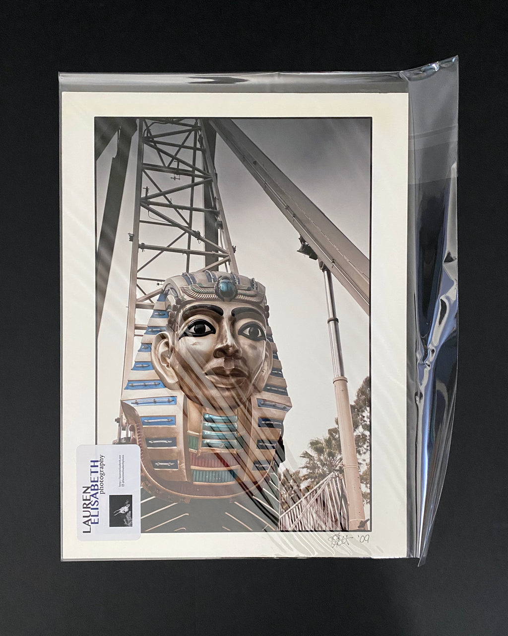 Creepy Carnival King Tut Swing Ride Photo: Gothic Series, Velvet Finish Print