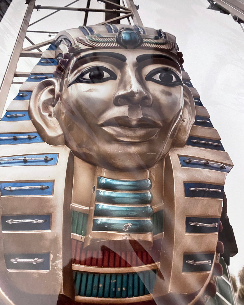 Creepy Carnival King Tut Swing Ride Photo: Gothic Series, Velvet Finish Print