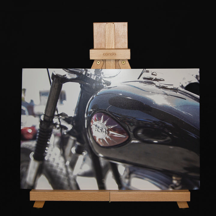 Venice Beach Motorcycle Rally Print: BSA Cafe Racer, Reflected Sun 10x15