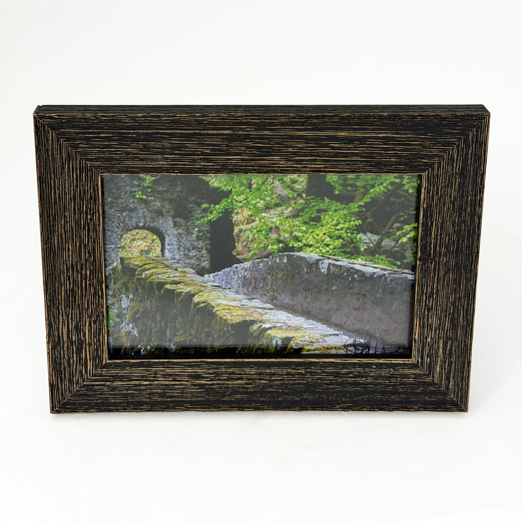 Framed Print Scottish Highlands Stone Bridge In Forest 4x6